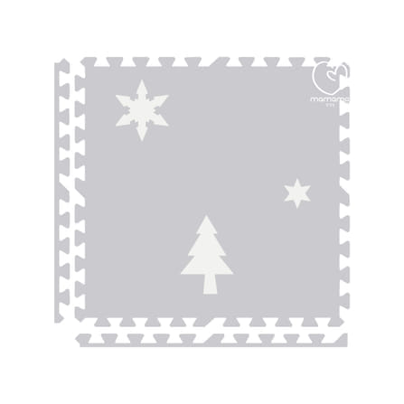 แผ่นรองคลาน จิ๊กซอว์ MAMAMO ชุด CHRISTMAS COLLECTION ลาย SNOW CHRISTMAS เซต 15 แผ่น เกรดพรีเมี่ยม หนา 1.4 CM. พร้อมขอบปิด พร้อมส่ง_5